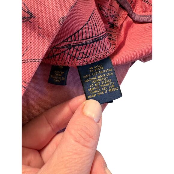 Polo Ralph Lauren Naval Nautical Sailboat Sail Boat Shorts Mens Sz 36 6" Inseam - Picture 10 of 11